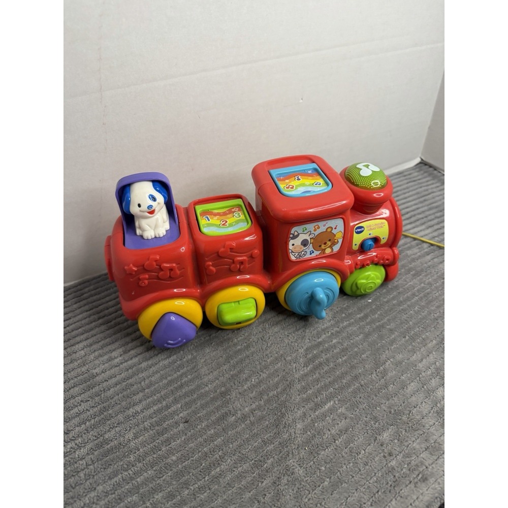 VTech Roll and Surprise Animal Train Pop Up Pull Along Activity Toy